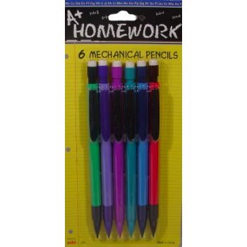 MECHANICAL PENCIL 5 MM 6 PACK