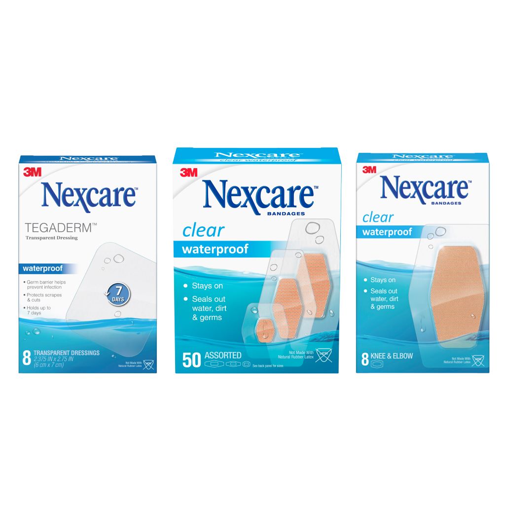 NEXCARE BANDAGE WATERPROOF CLEAR ASST 50