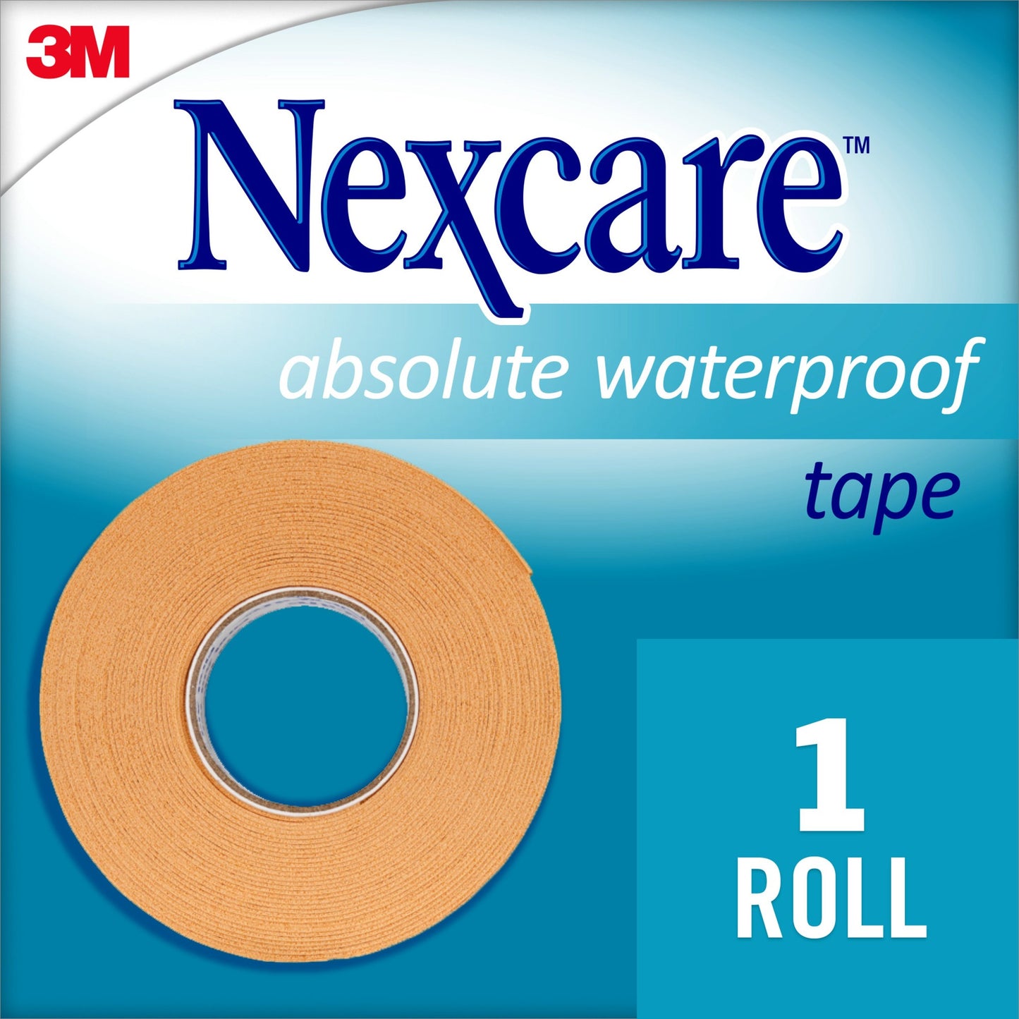 NEXCARE TAPE FOAM WATERPROOF WHITE 1" X 5'