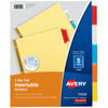 DIVIDERS 5 TAB LETTER SIZE