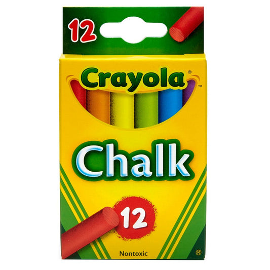CRAYOLA CHALK COLORED 12