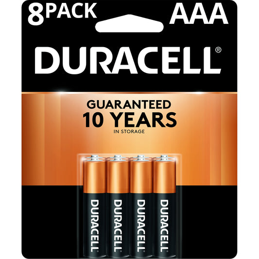 DURACELL BATTERY SIZE AAA (8) #MN24B8PTZ99