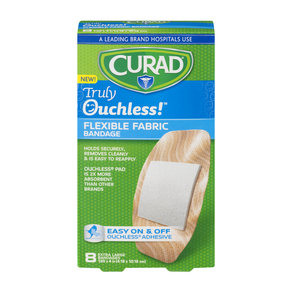 CURAD SILICONE TRULY OUCHLESS BNDG 1.65X4" 8
