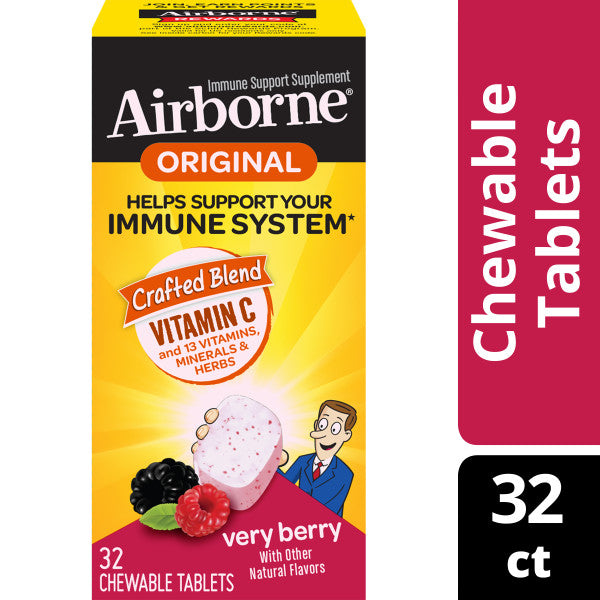 AIRBORNE CHEWABLE TAB BERRY 32