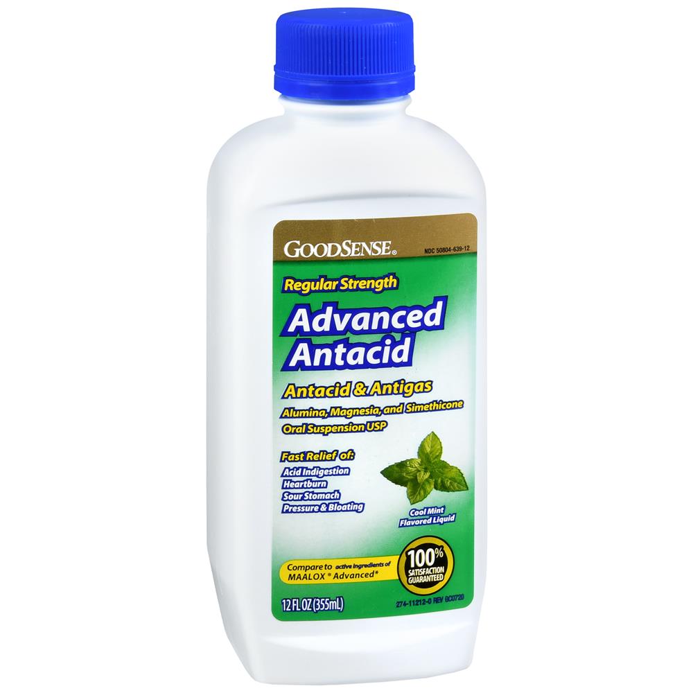 GS ANTACID ANTIGAS ADV REGULAR STR MINT 12 OZ