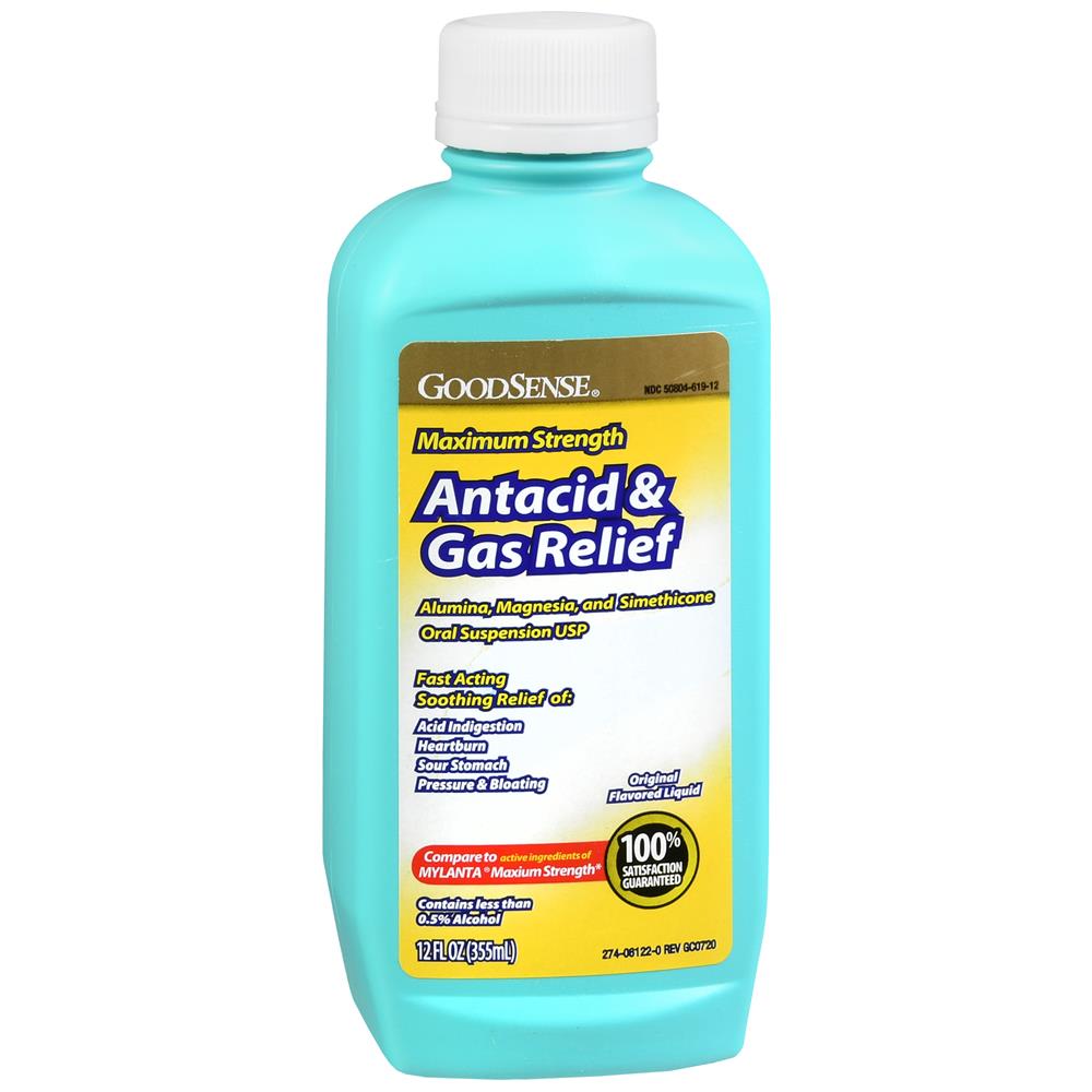 GS ANTACID ANTIGAS MAX STR ORIG FLV 12 OZ