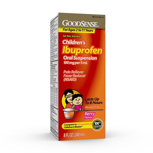 GS IBUPROFEN CHILD ORAL SUSP BRY 100 MG 8 OZ