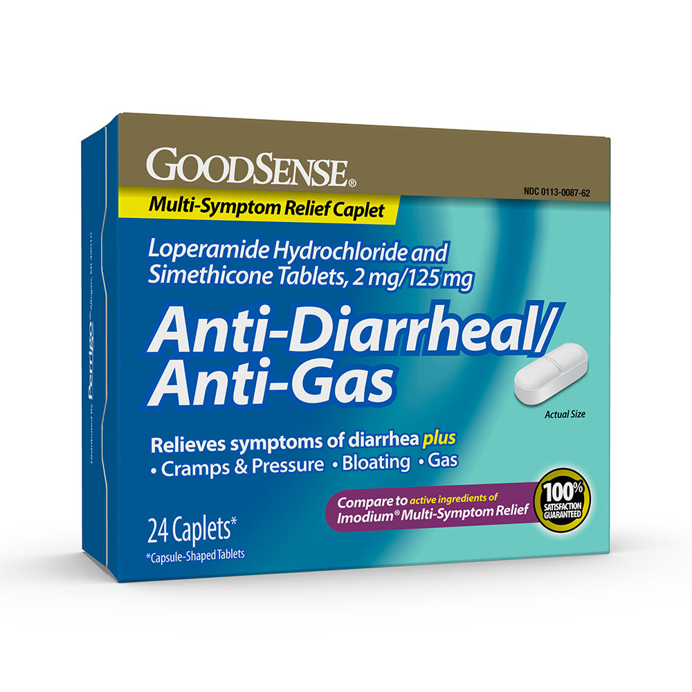 GS ANTI-DIARRHEAL/ANTI-GAS TAB 2 MG 24