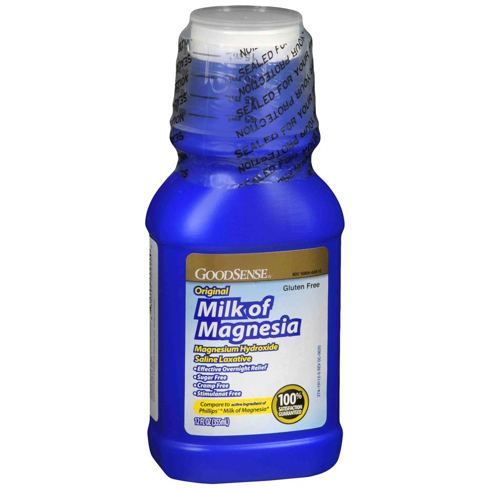 GS MILK OF MAGNESIA ORIGINAL 1200 MG 12 0Z