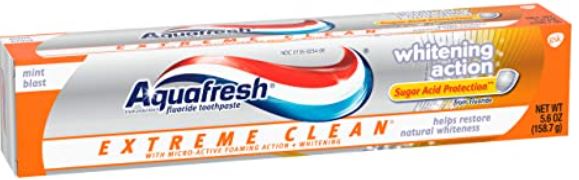 AQUA FRESH EXTREME CLEAN WHITE T/PASTE 5.6 OZ