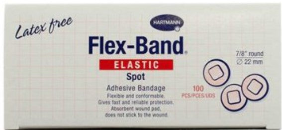 FLEXBAND BANDAGE ADH LF SPOTS 7/8" (100)