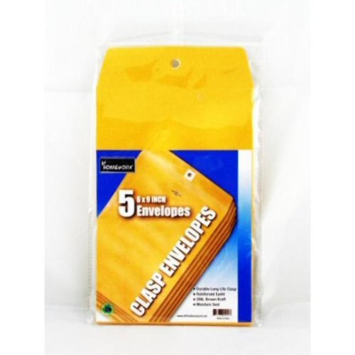 CLASP ENVELOPE 6 X 9" PK/5