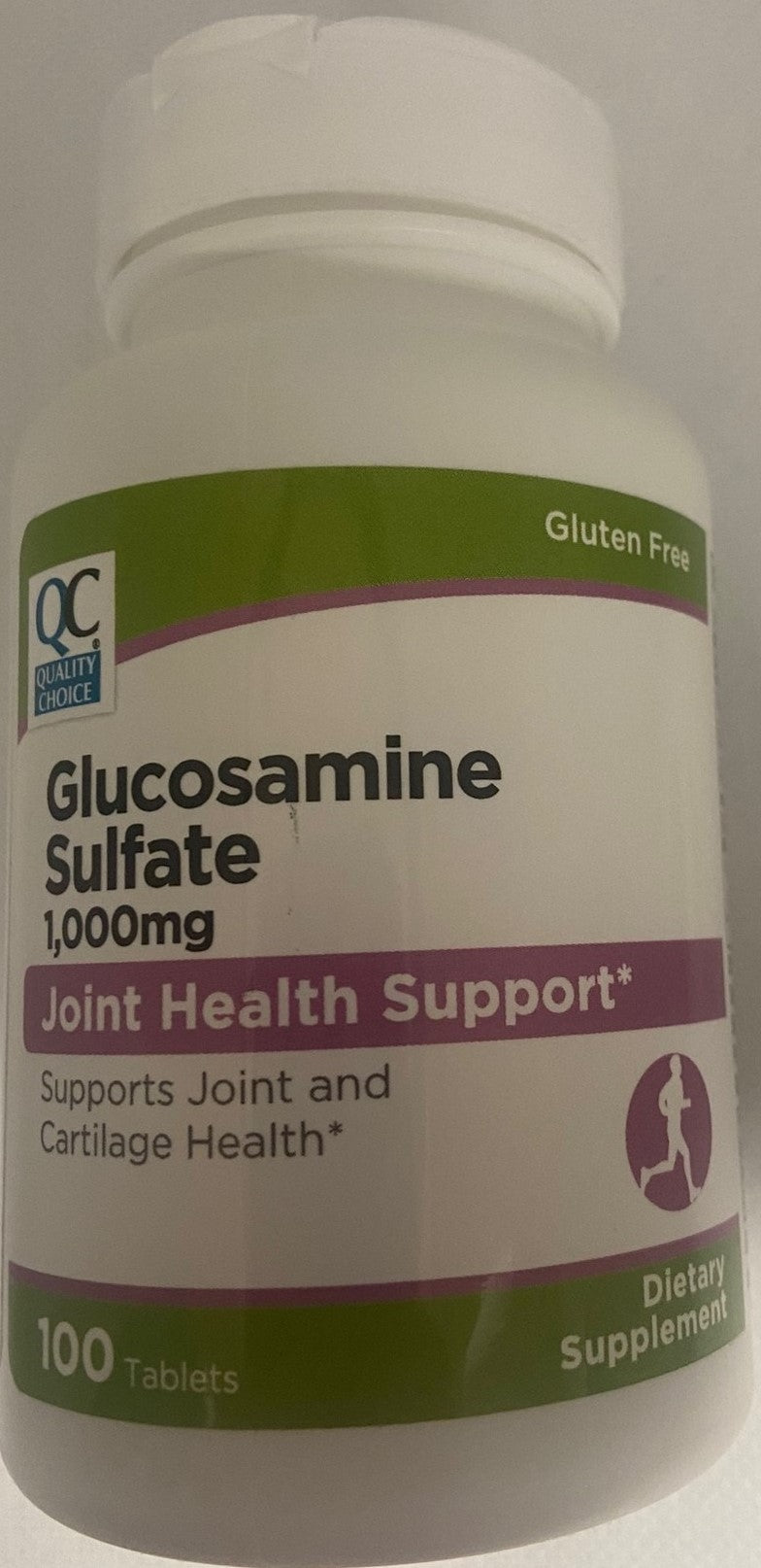 QC GLUCOSAMINE SULFATE TAB 1000 MG 100