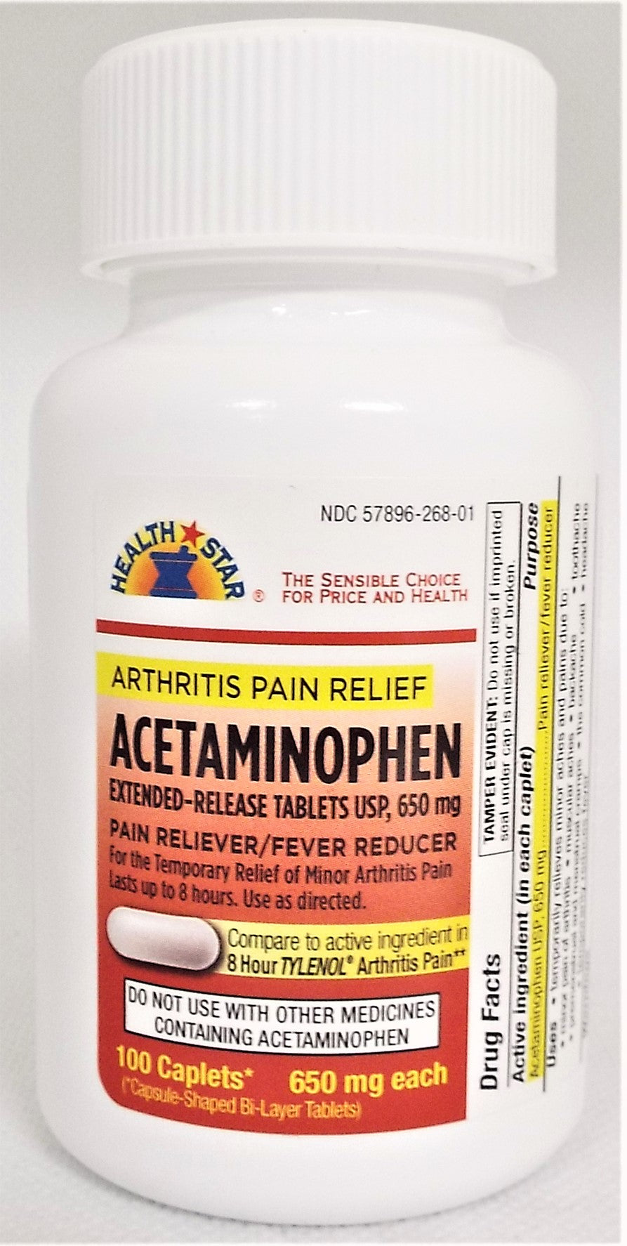 ARTHRITIS PAIN RELIEF ER CAPLET 650 MG 100 GE