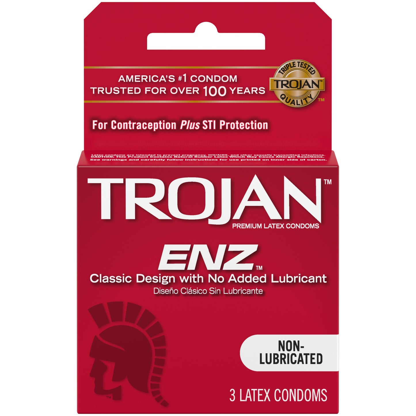 TROJAN REGULAR FOIL NON LUBRICATED 3