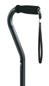 CANE ALUM OFFSET CUSHION 3/4" BLACK