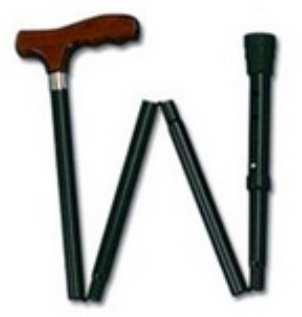 CANE ALUM FOLDING DERBY 3/4" BLACK