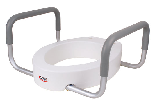 TOILET SEAT RAISED W/ARMS ELONGATED 250 LB