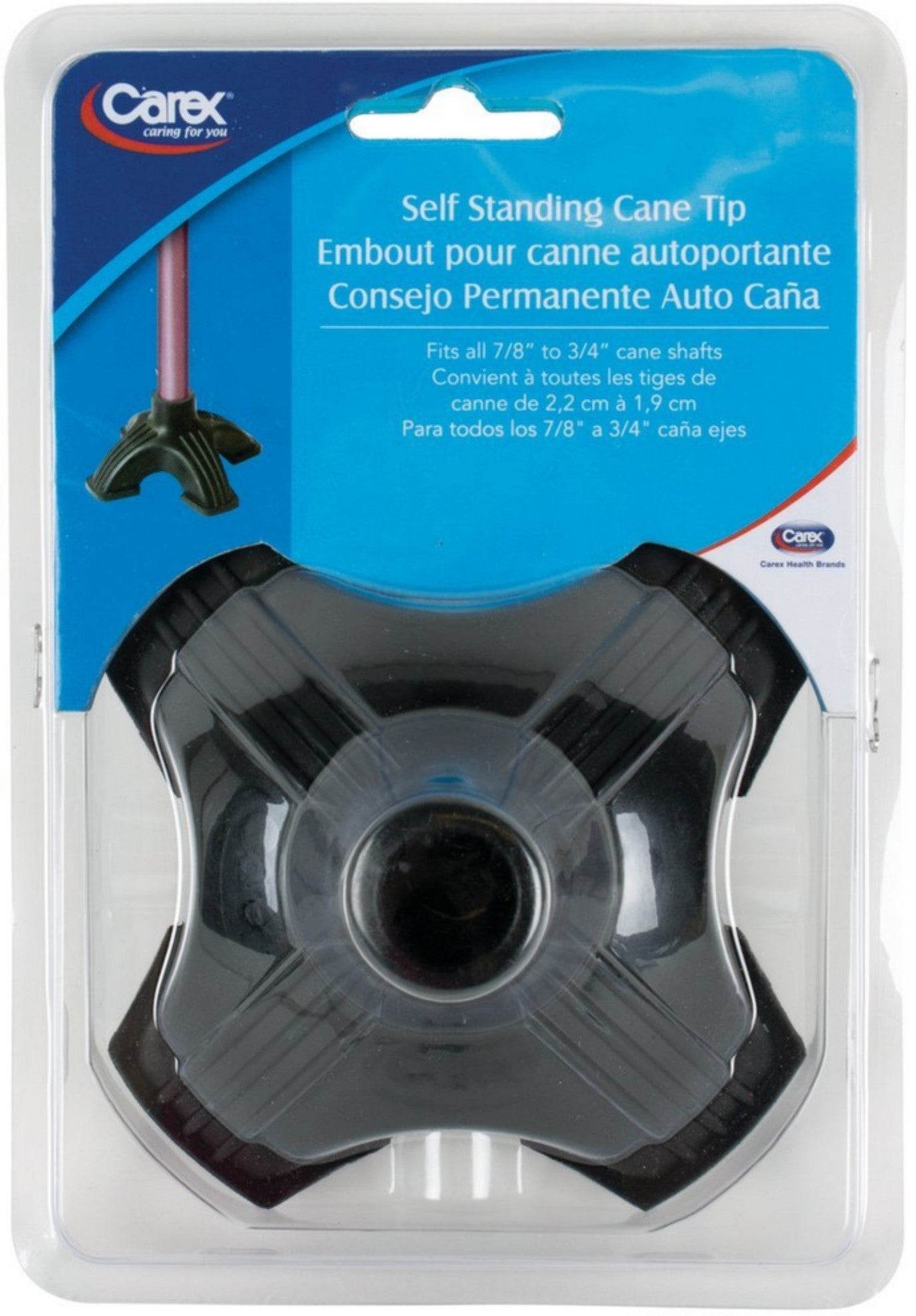 CANE TIP 3/4 & 7/8" SELF STANDING #A708