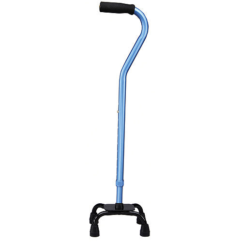 CANE QUAD SM BASE OFFSET CUSHION BLUE SATIN