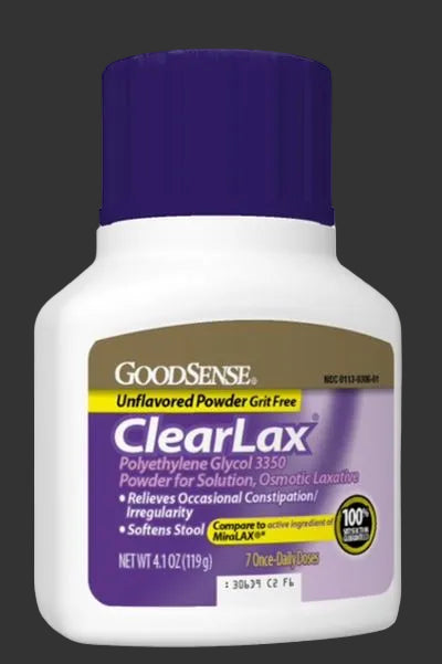GS POLYETHYLENE GLYCOL 3350 (CLEARLAX) 119 GM