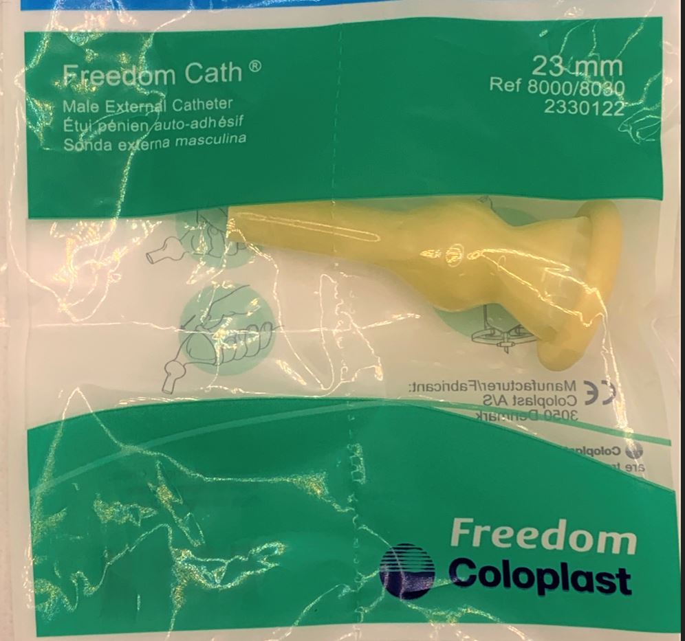 CATHETER MALE EXT FREEDOM 23MM EA