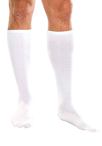 KNEE HIGH 20-30 CORE SPUN WHITE MD TF