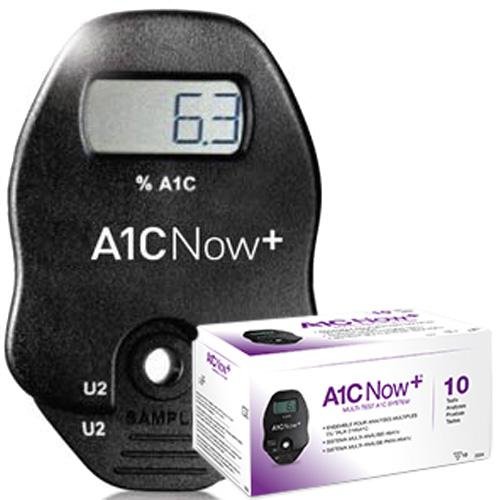 A1CNOW + PROFESSIONAL HBA1C SYSTEM 10 CT TEST