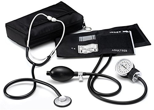 BP KIT MANUAL ANEROID W/STETH NA ADULT BLK