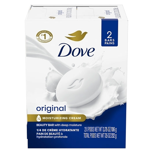 DOVE BAR SOAP ORIGINAL 2 BAR PACK 7.5 OZ