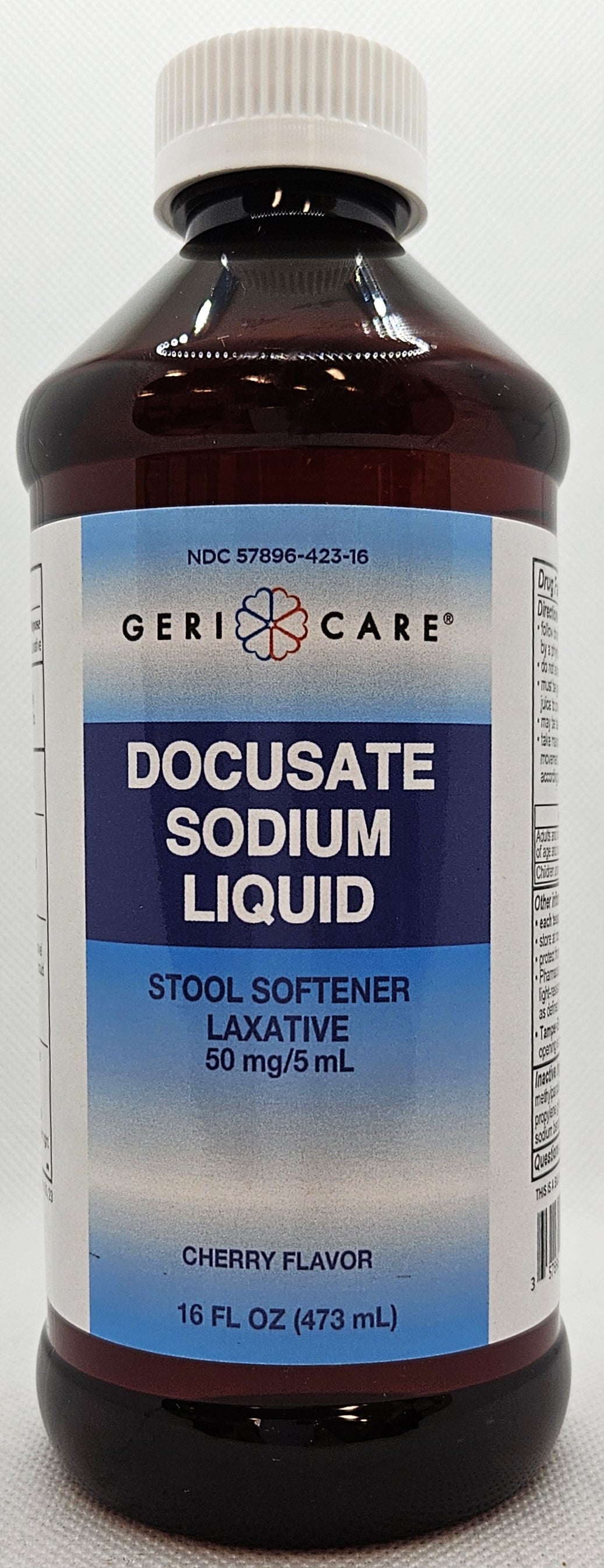DOCUSATE SODIUM LIQ 50 MG/5 ML 16 OZ GERICARE