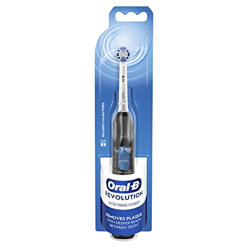 ORAL B REVOLUTION TOOTHBRUSH BLACK BATT INCL
