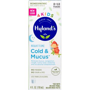 HYLANDS NAT KIDS COUGH & MUCUS N/TIME GRP 4OZ