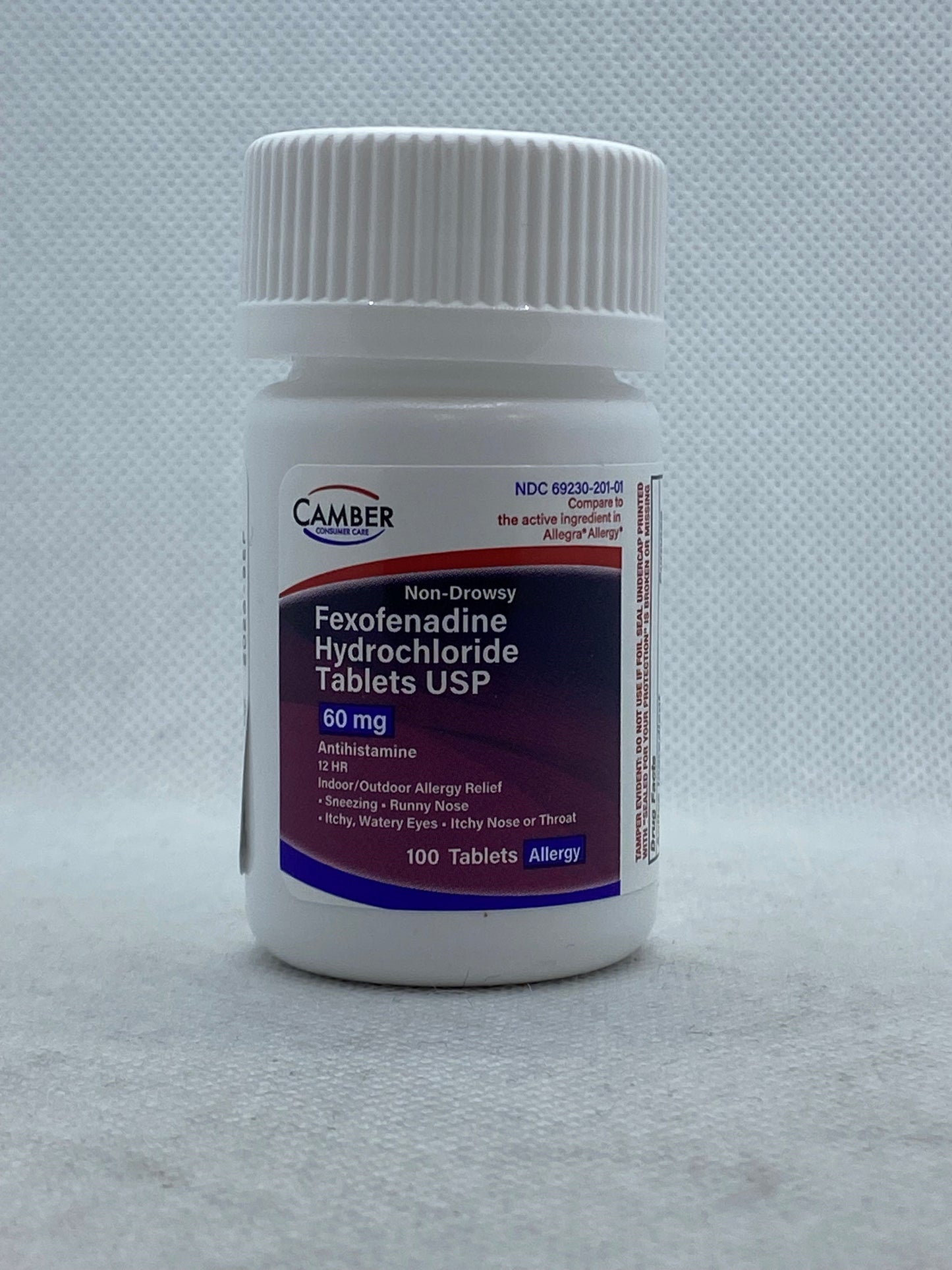 FEXOFENADINE TAB 60 MG 100 (OTC) CAMBER