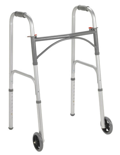 WALKER WHEELED 5" FIXED WHEELS DUAL JUNIOR