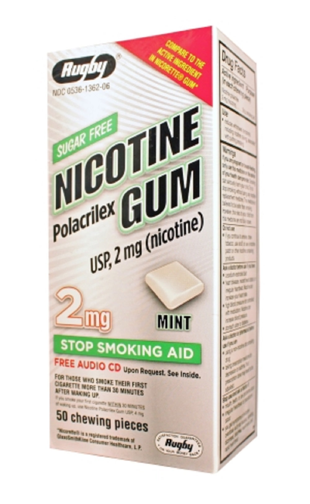 NICOTINE GUM REFILL KIT 2 MG 50 MINT RUGBY