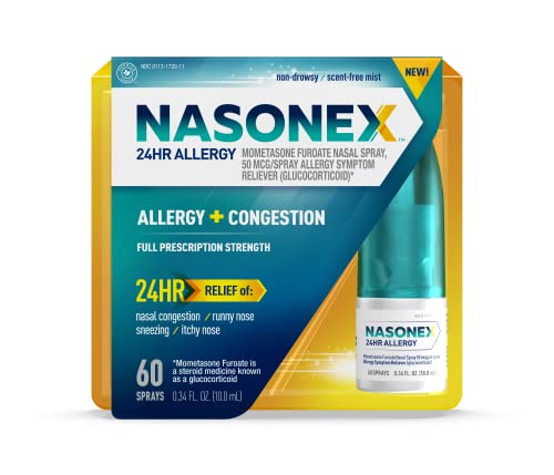 NASONEX 24 HR ALLERGY + CONGESTION SPRAY 60