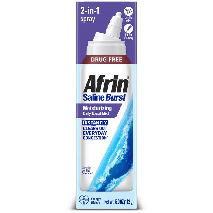 AFRIN SALINE BURST MOISTURIZING DLY MIST 5 OZ