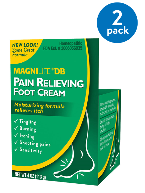 MAGNILIFE DB PAIN RELIEVING FOOT CREAM 4 OZ
