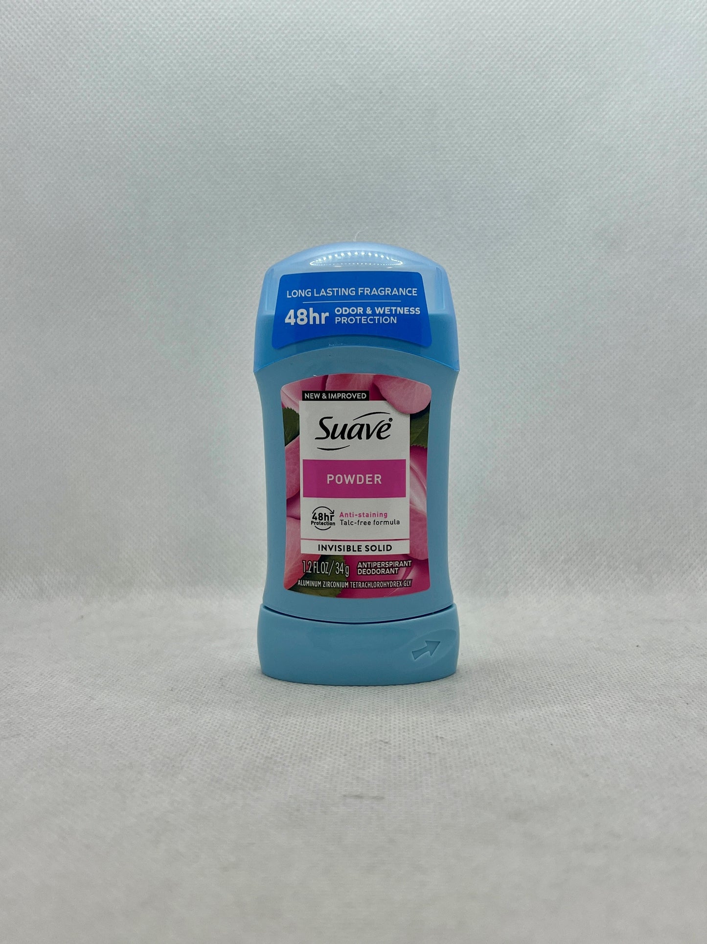 SUAVE A/P DEODORANT INV SOLID POWDER 1.2 OZ