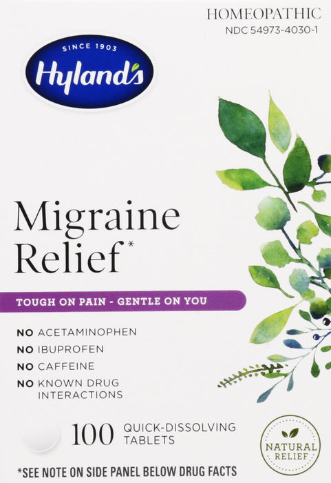 HYLANDS MIGRAINE RELIEF TAB 100