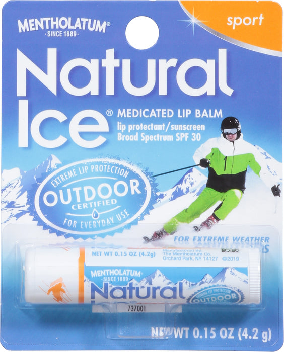 NATURAL ICE SPORT MED LIP BALM SPF 30 0.15 OZ