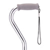 CANE ALUM OFFSET CUSHION W/STRAP SILVER