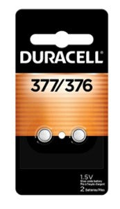 DURACELL WATCH BATT 1.5 VOLT PK2 #DURD377B2PK