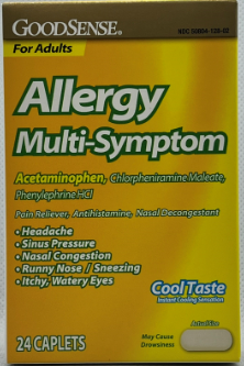 GS ALLERGY MULTI-SYMPTOM COOL TASTE CAP 24