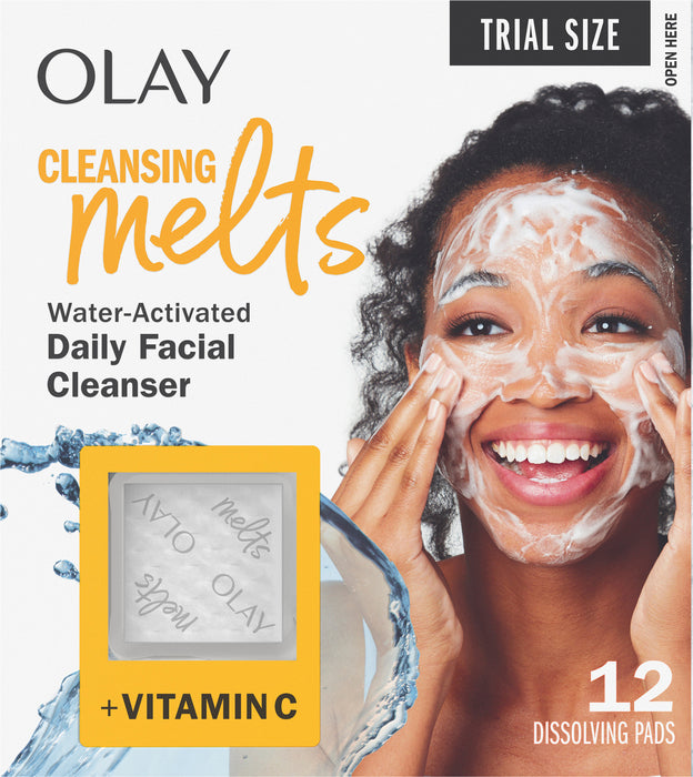 OLAY FACE CLEANSING MELTS + VIT C 12 PADS