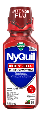NYQUIL INTENSE FLU LIQUID CHERRY 12 OZ