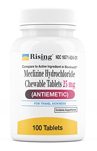 MECLIZINE HCL CHEW TAB 25 MG 100 (OTC) RISING