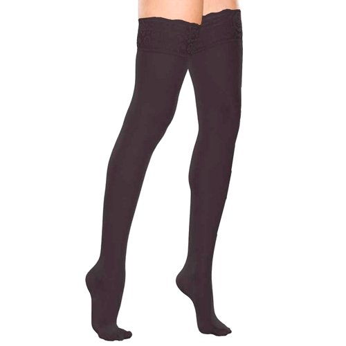 THIGH HIGH 15-20 WOMEN LACE CT BLACK XXL TF