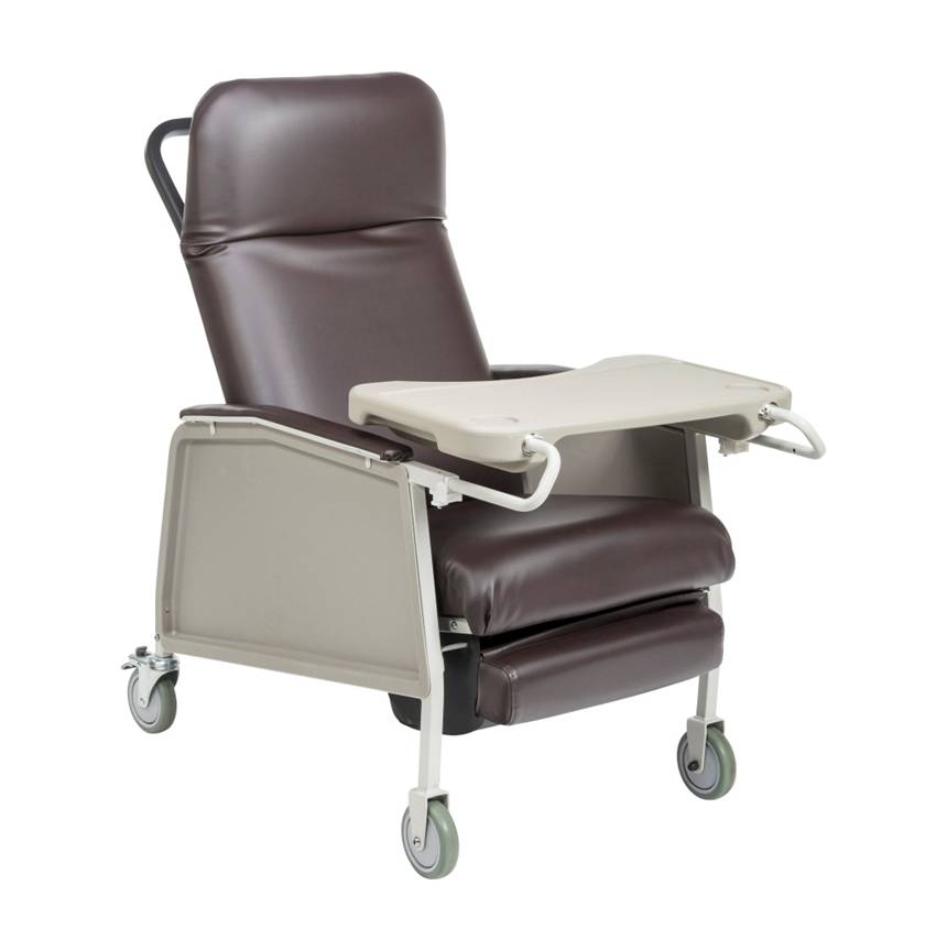 GERI CHAIR 3 POS RECLINER CHOCOLATE DRIVE